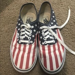 American flag vans